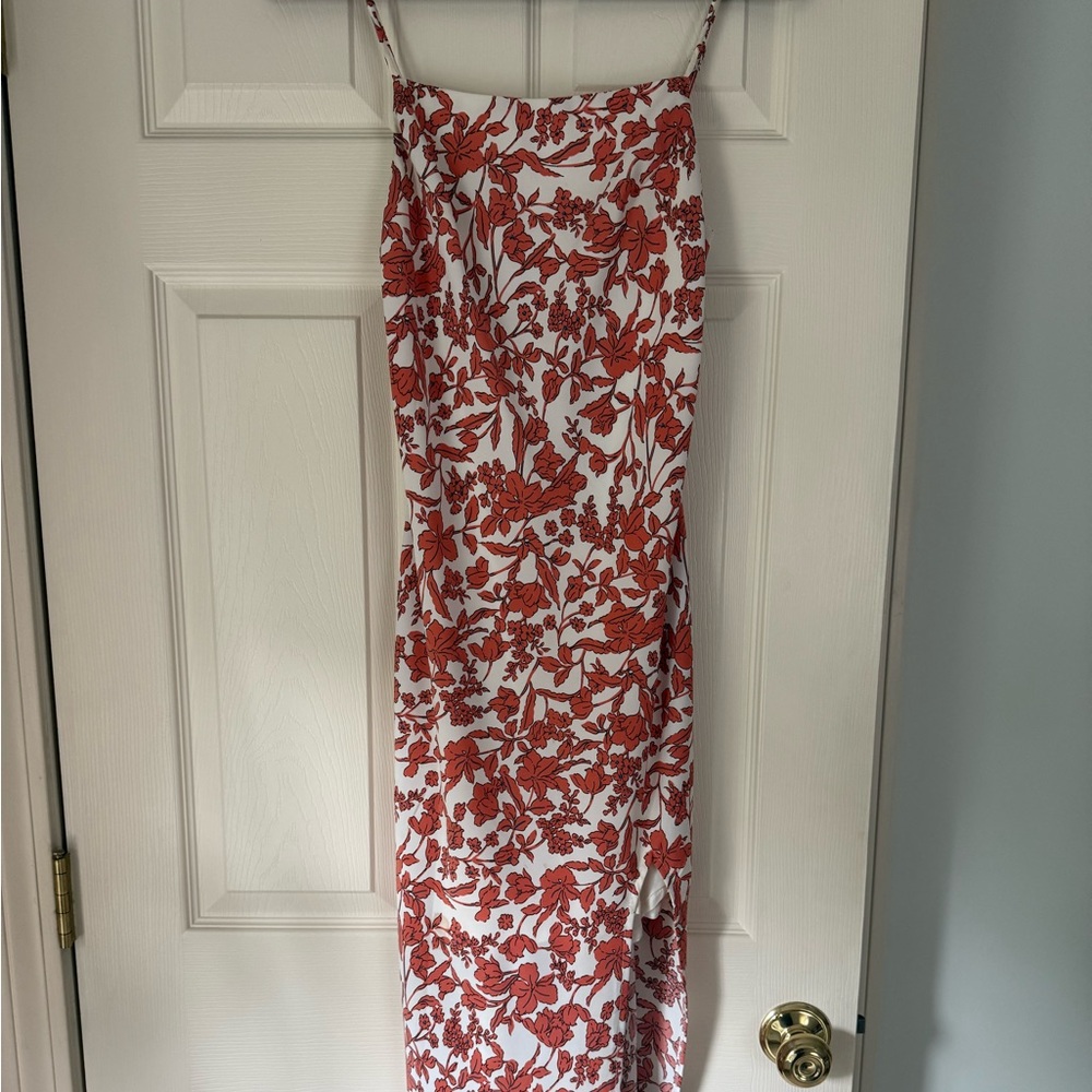 Hello Molly Red and White Slip Dress for Weddings